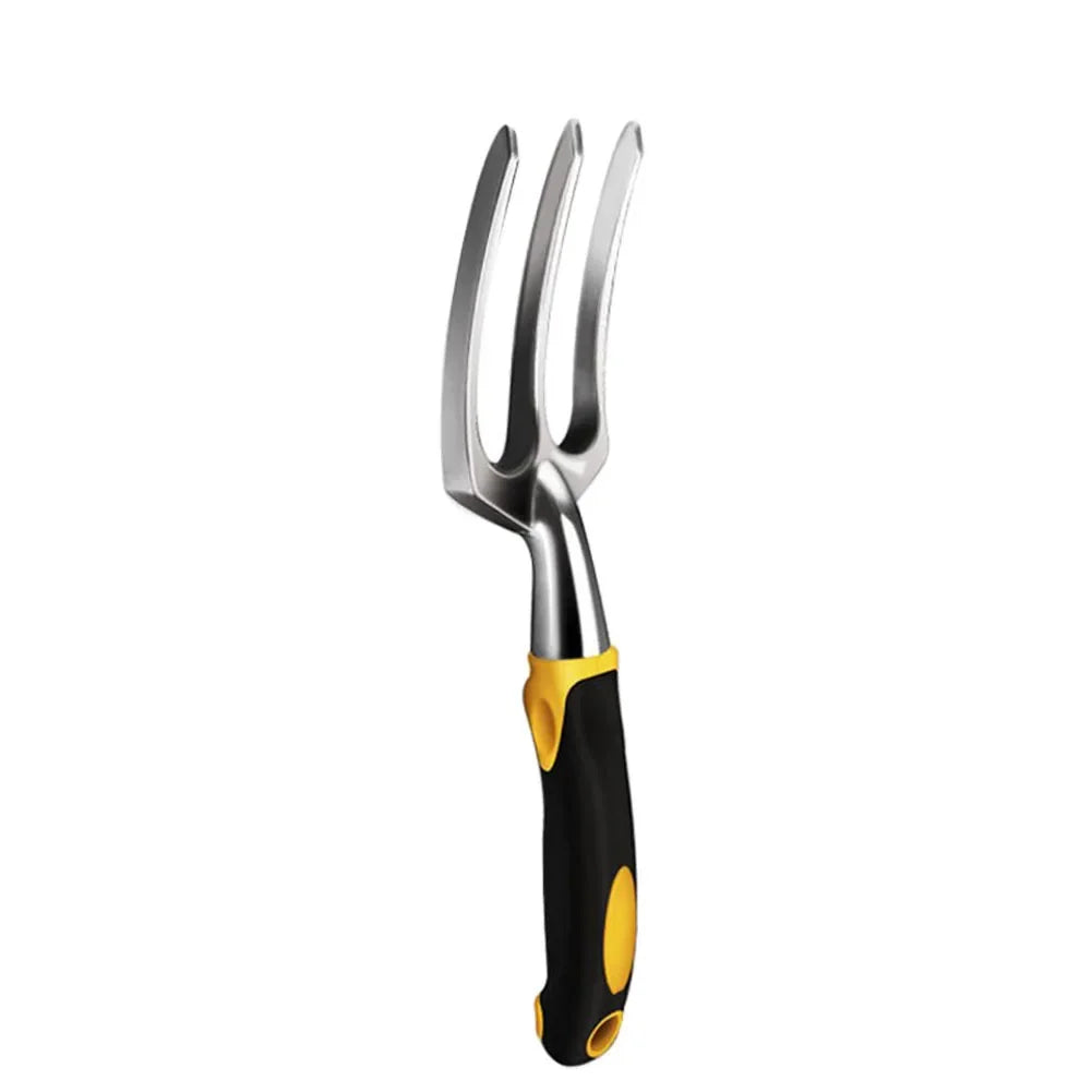 Ergonomic Garden Tool Set with Iron Trowel and Rake