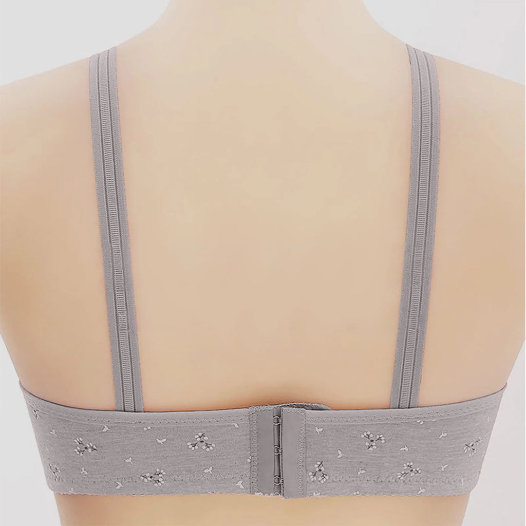 MALEY LifeStyle Women's Seamless Cotton Bra with Half Cup Design