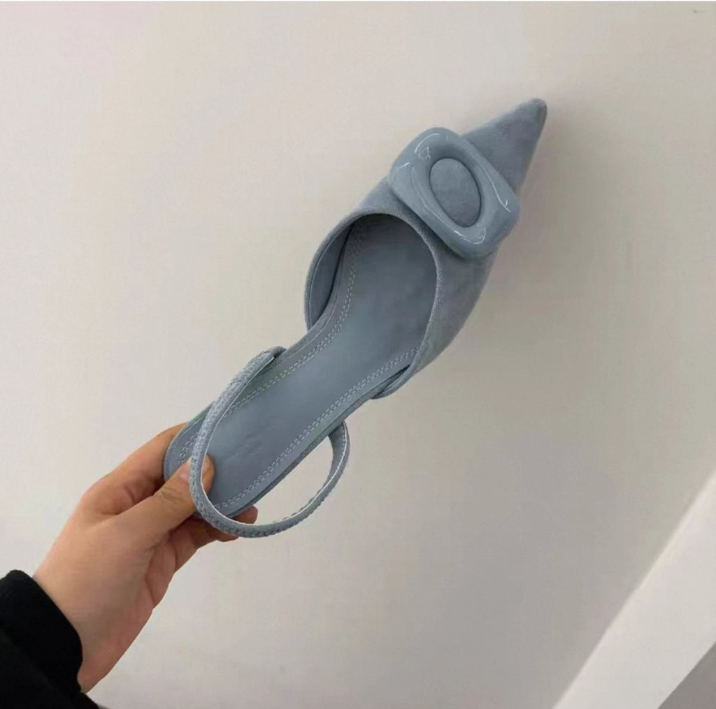 New Women High Heels Sandals Pointed Toe Shoes Designer Slippers 2026 Summer Sexy Slingback Dress Shoes Fashion Pumps Slides