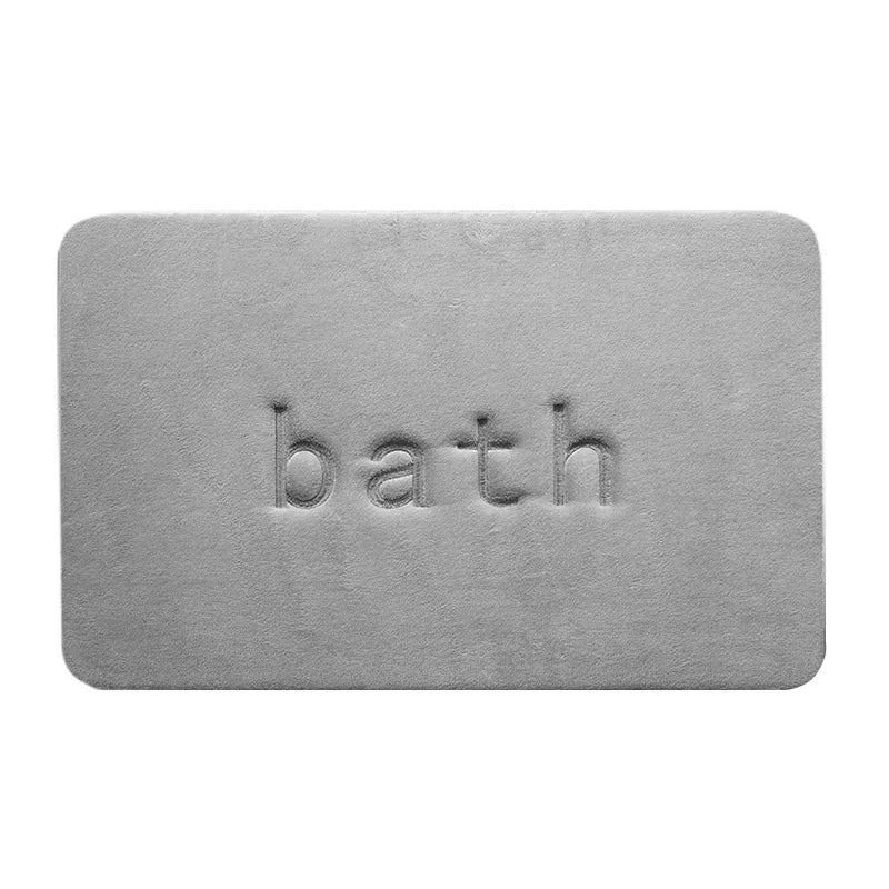 Super Soft Foam Bath Mat for Bathroom Modern Style