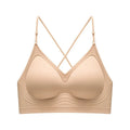 Seamless Backless Women's Bra with Thin Straps and Comfort