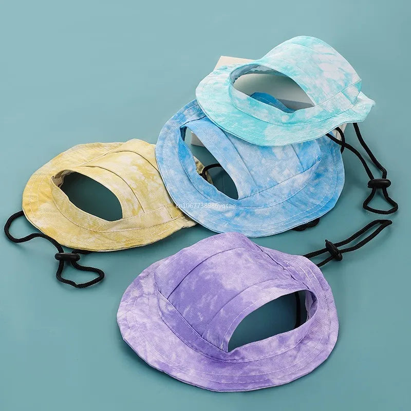 Fashionable Adjustable Dog Hat with Ear Holes for Sun Protection
