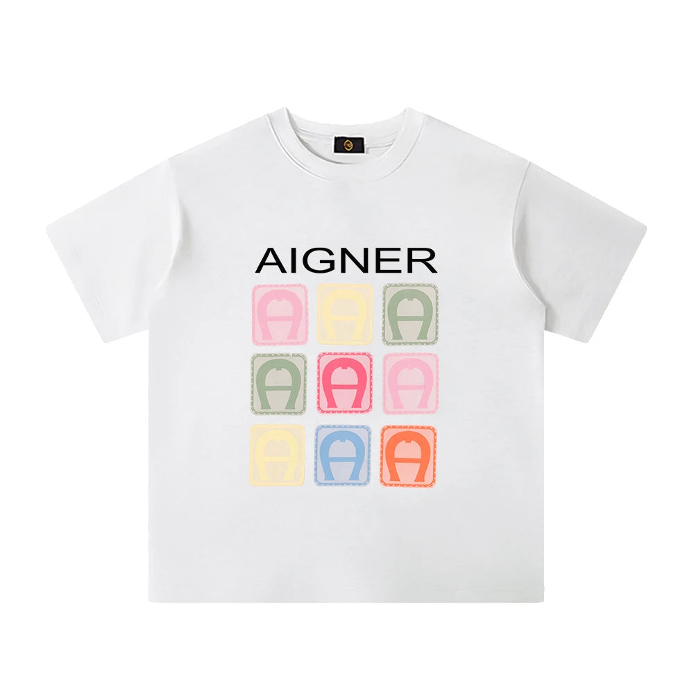 Girls' Cotton Summer T-Shirt with O-Neck Design