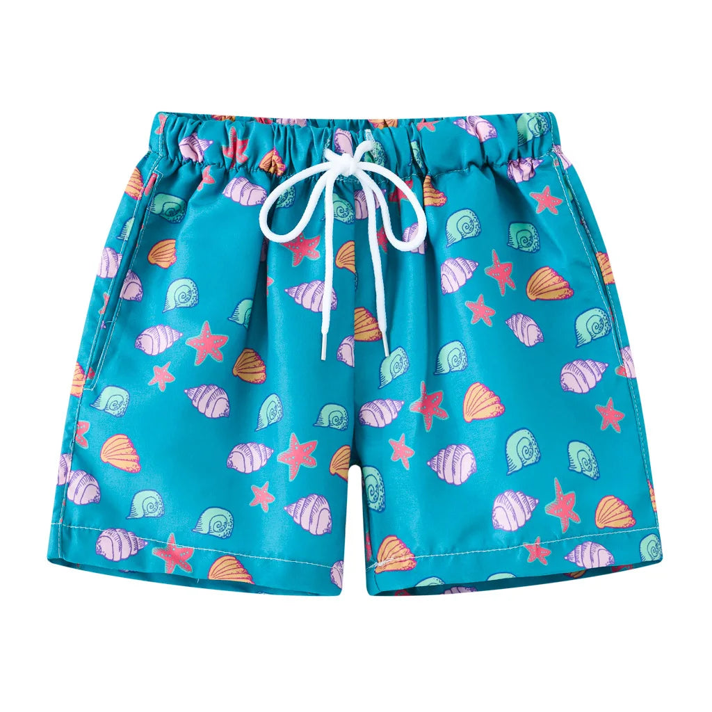 2026 Summer Boys Cartoon Swimming Trunks Beach Shorts