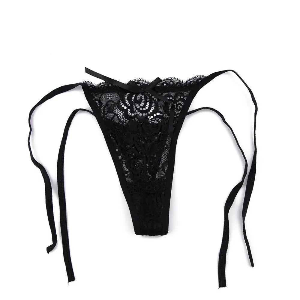 Women's Lace Floral Low Waist G-String Knickers