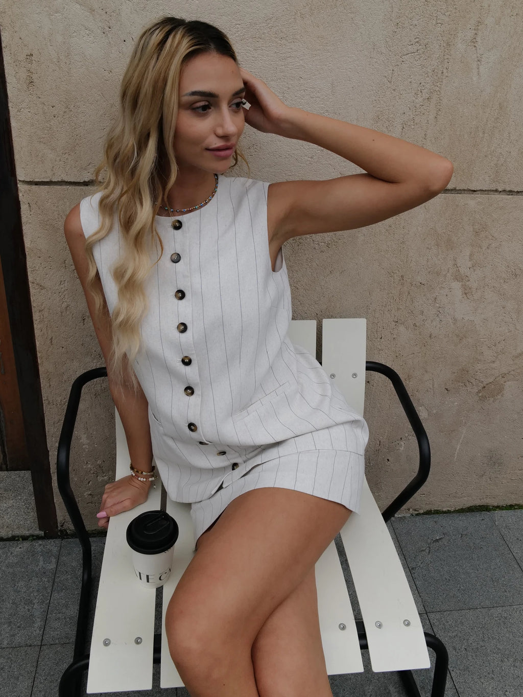 KALEIRDA Women Summer Fashion Vest and Skirt Set