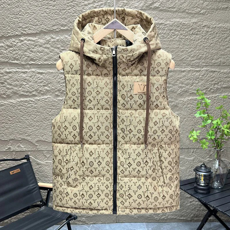 Men's autumn and winter trendy vest warm jacket foreign fashion