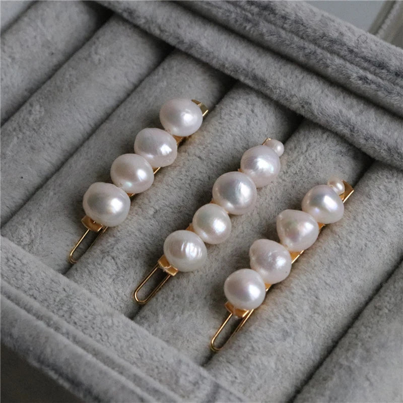 Elegant Freshwater Pearl Hairpins for Women Bridal Accessories