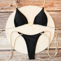 MALEY LifeStyle Women's Brazilian Bikini Set Halter Top Thong