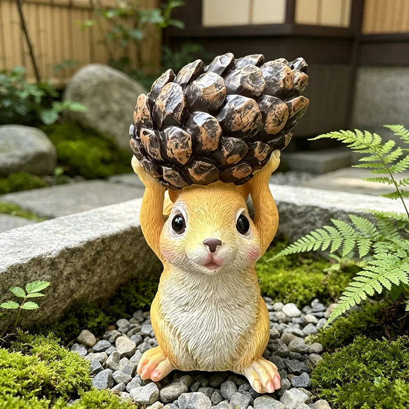 Cartoon Squirrel Decorative Sculpture for Garden and Park