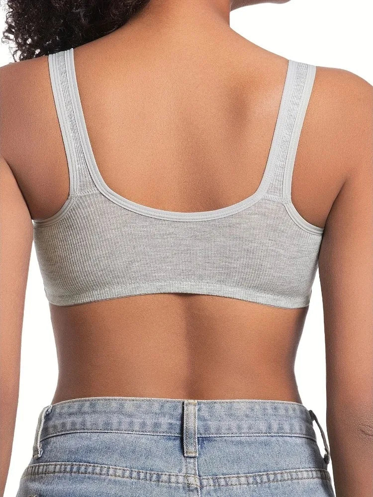 Comfortable Wire-Free Front Closure Bra for Women