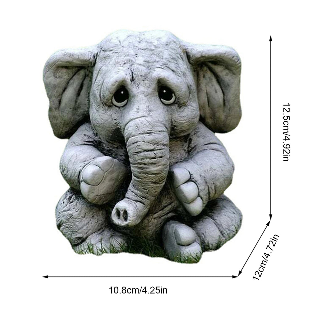 Cute Lightweight Garden Elephant Statues for Outdoor Decor