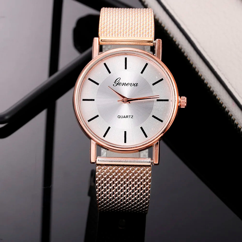 Stylish Quartz Watch for Women with Stainless Steel Band