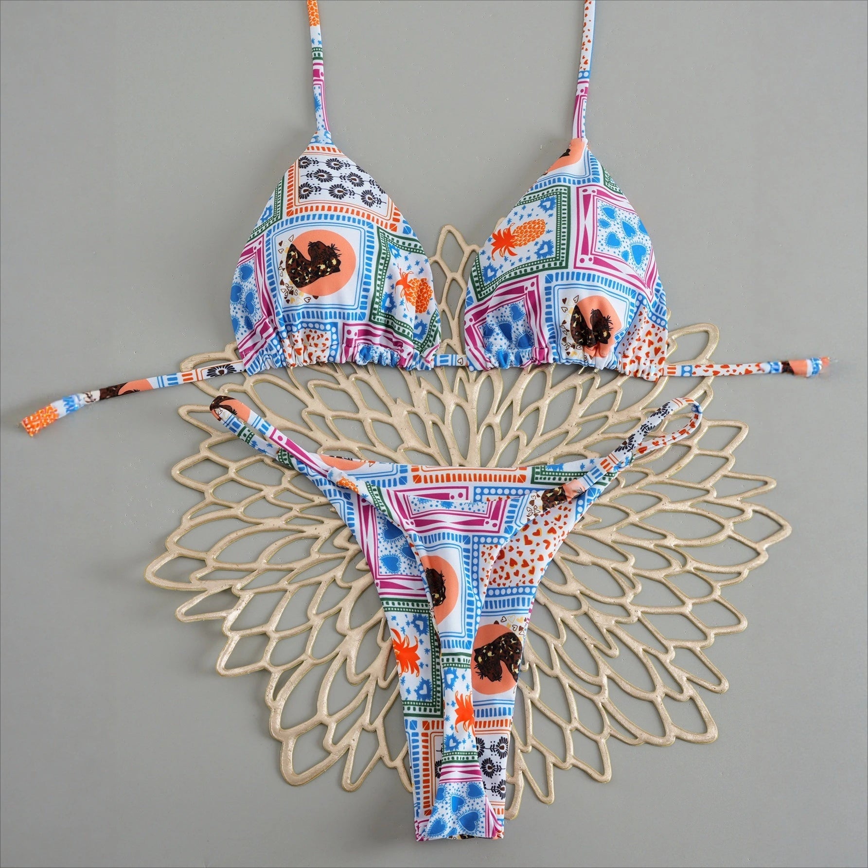 2026 Polyester Sexy Brazilian Bikini Set for Women