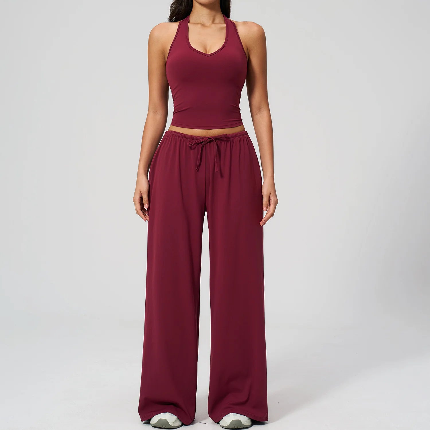 BIANHUI Women's Quick-Dry Yoga Set with Beauty Back Strap