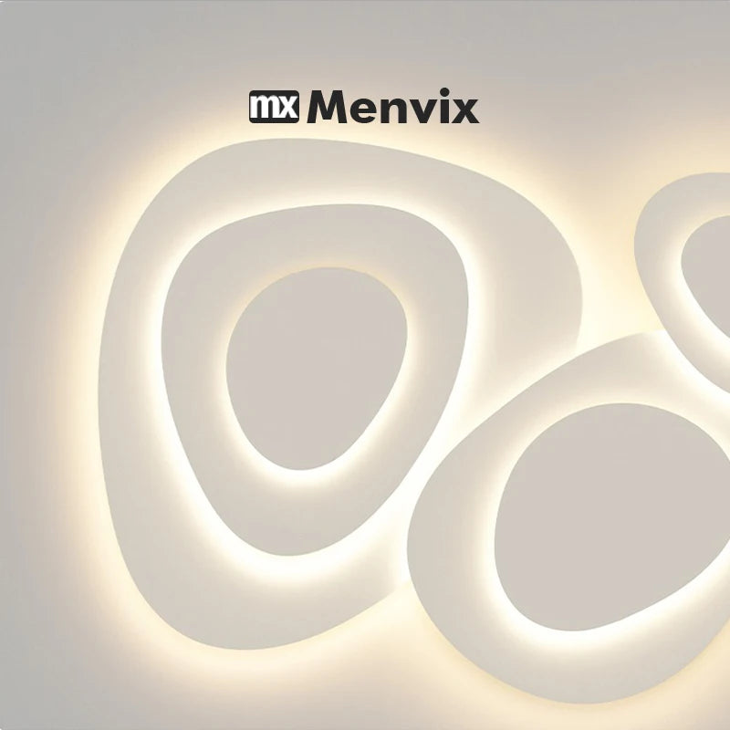 Milk White Art Deco Ceiling Lamp for Indoor Spaces