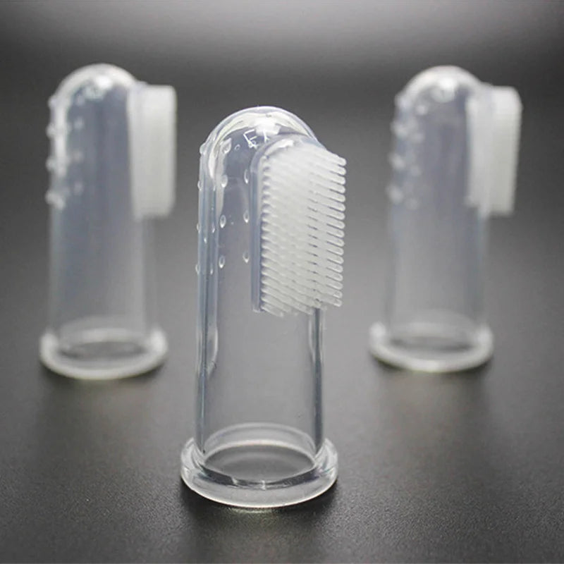 Super Soft Silicone Finger Toothbrush for Dogs and Cats