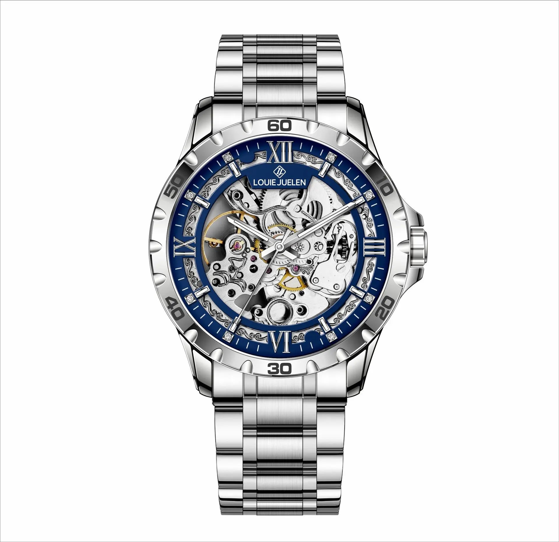 Men's Watch Fully Automatic Hollow Mechanical Watch Male Watch Business Waterproof Luminous Wristwatch