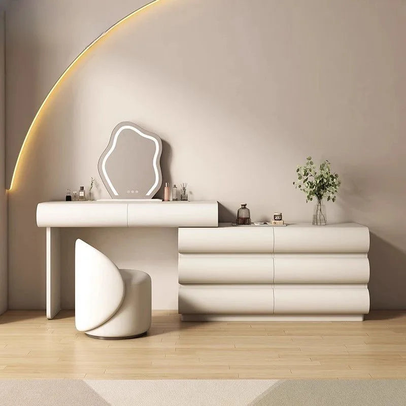Modern White Wooden Makeup Dressing Table for Bedrooms