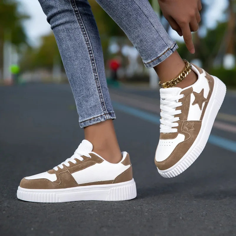 Comfortable Lace-Up Walking Sneakers for Women