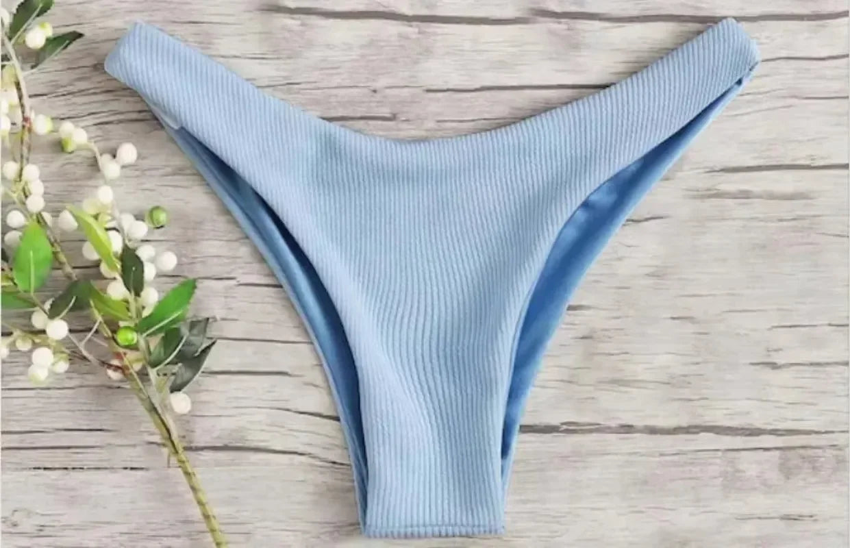 Low Waisted Thong Bikini Bottoms for Women by MALEY LifeStyle