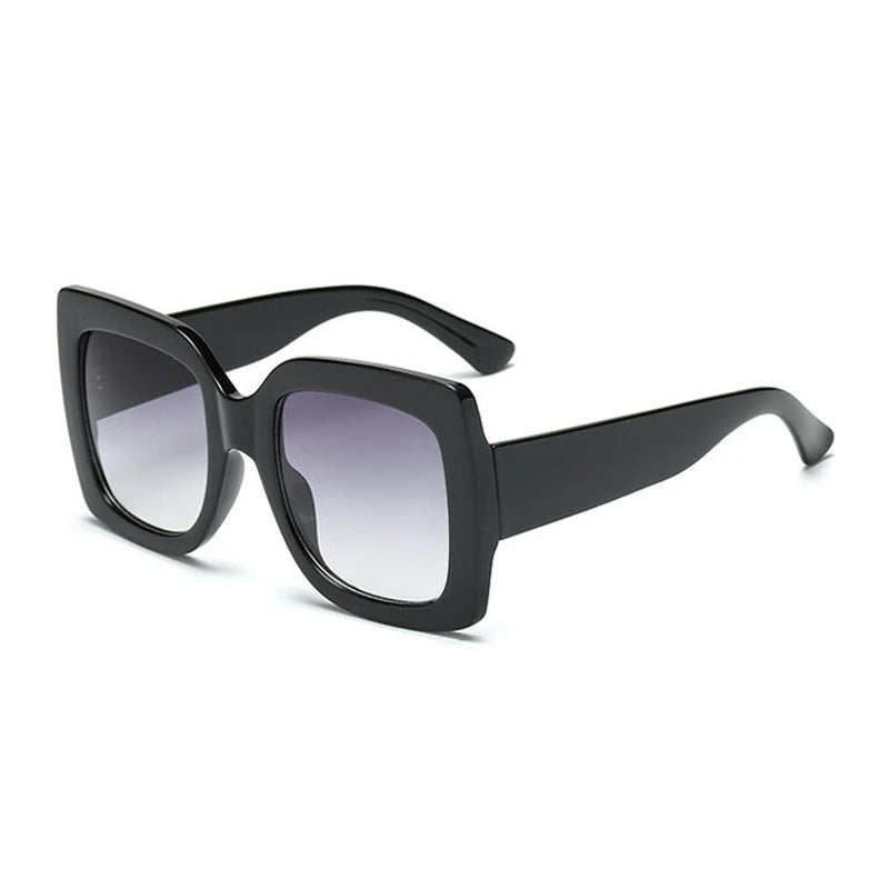 Gradient Redgreen Oversized Square Sunglasses for Women
