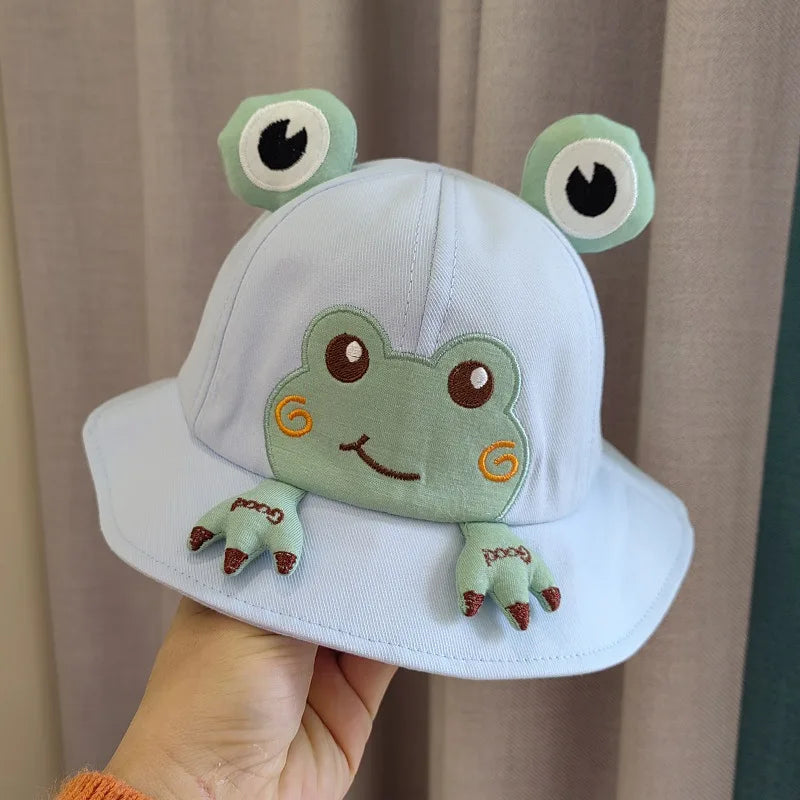 Cute Cotton Baby Bucket Hat for Kids Summer Outdoor Fun