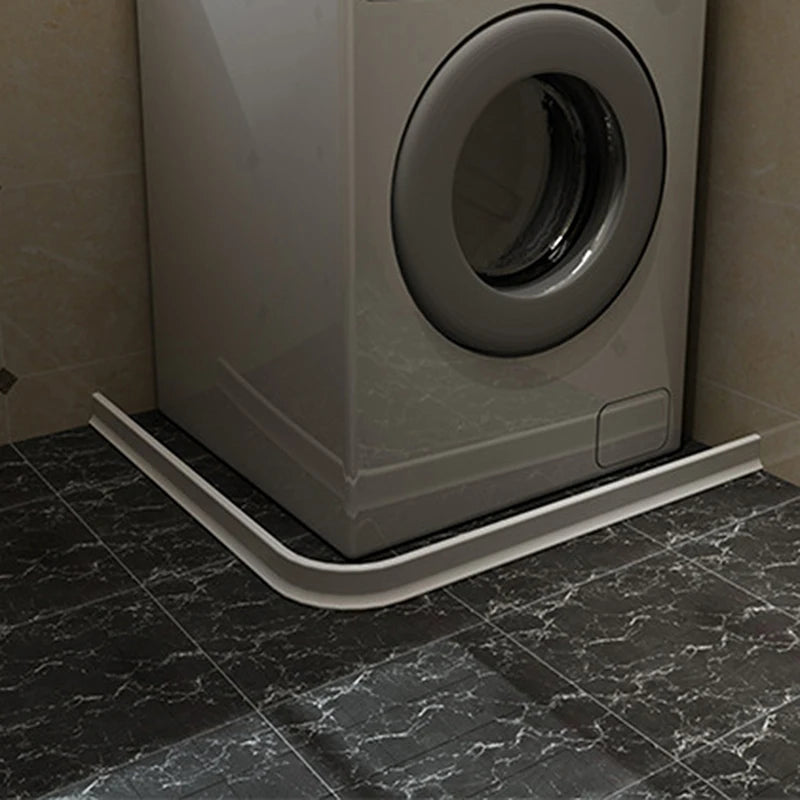 White Rubber Bathroom Wet Dry Separation Barrier Strip