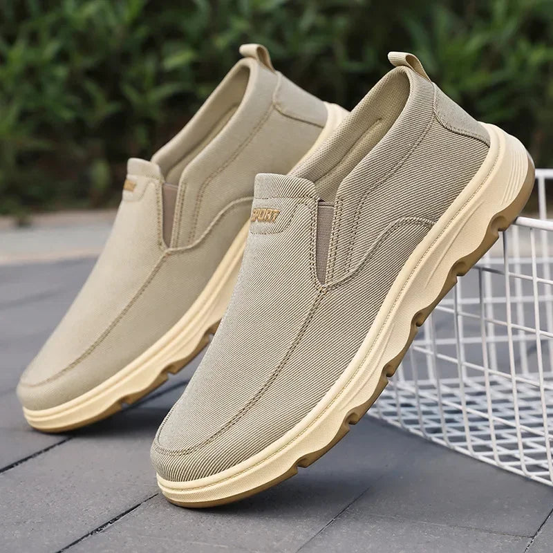 Men's Casual Slip-On Loafers in Canvas for Autumn 2025