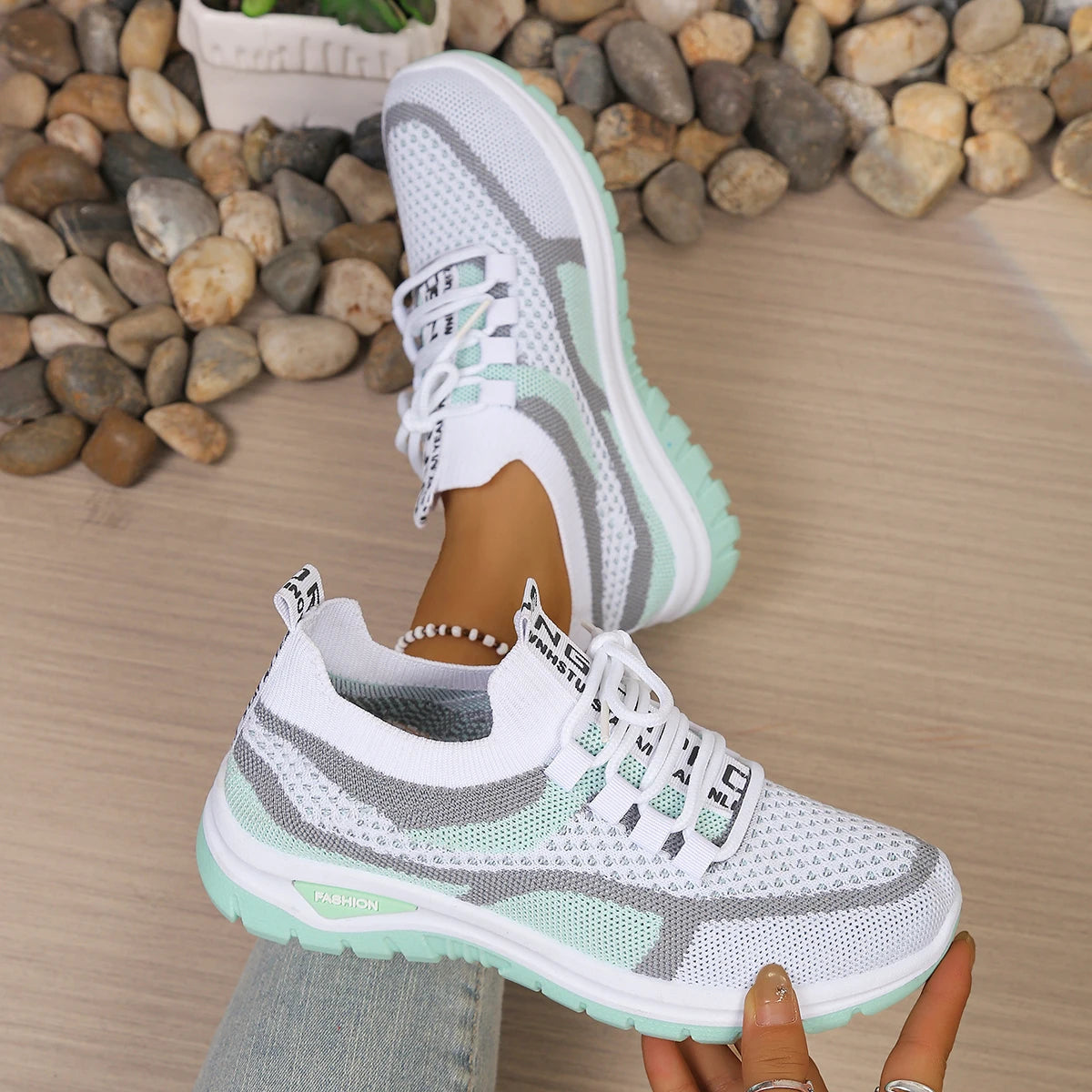 Summer 2026 Women's Casual Sneakers in Two-Color Design