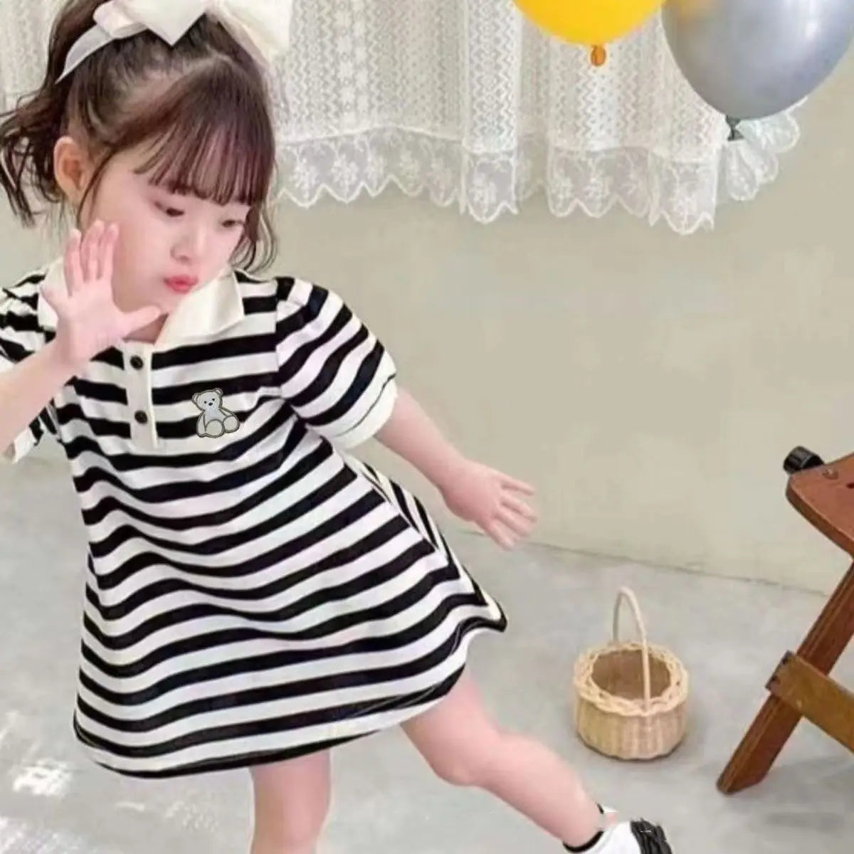Girls Summer Princess Dress Casual A-Line Sundress