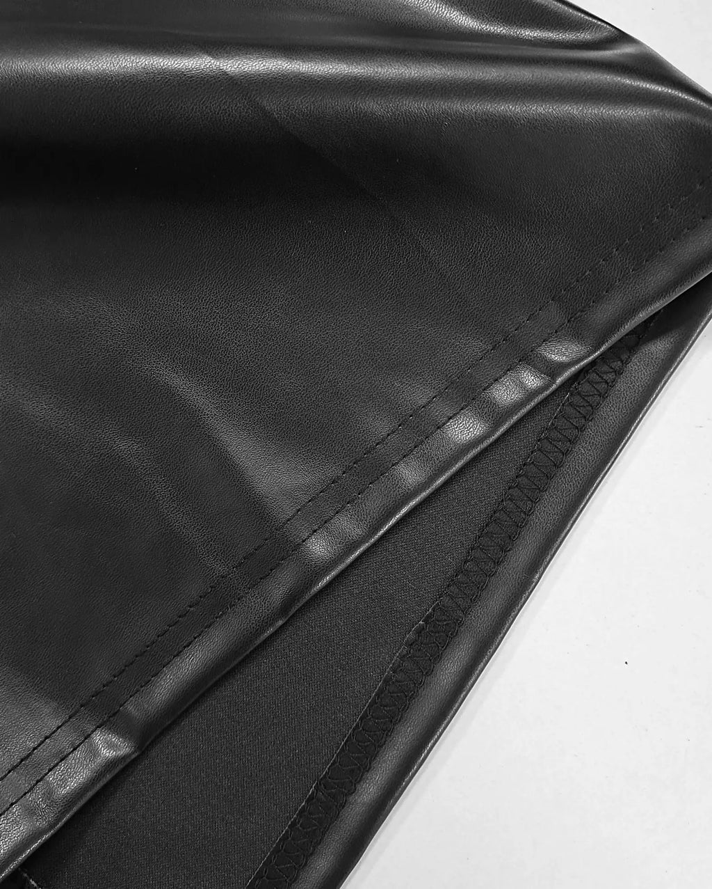 Knee-Length PU Leather Skirt for Women by MALEY LifeStyle