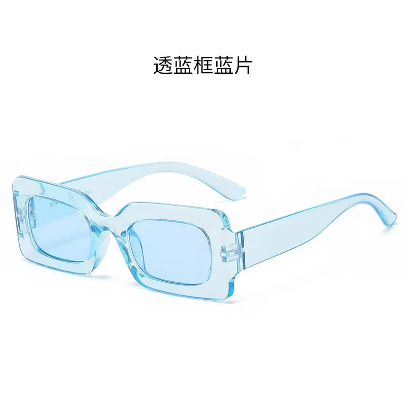 Vintage Rectangle Frame Sunglasses for Women by MOONBIFFY