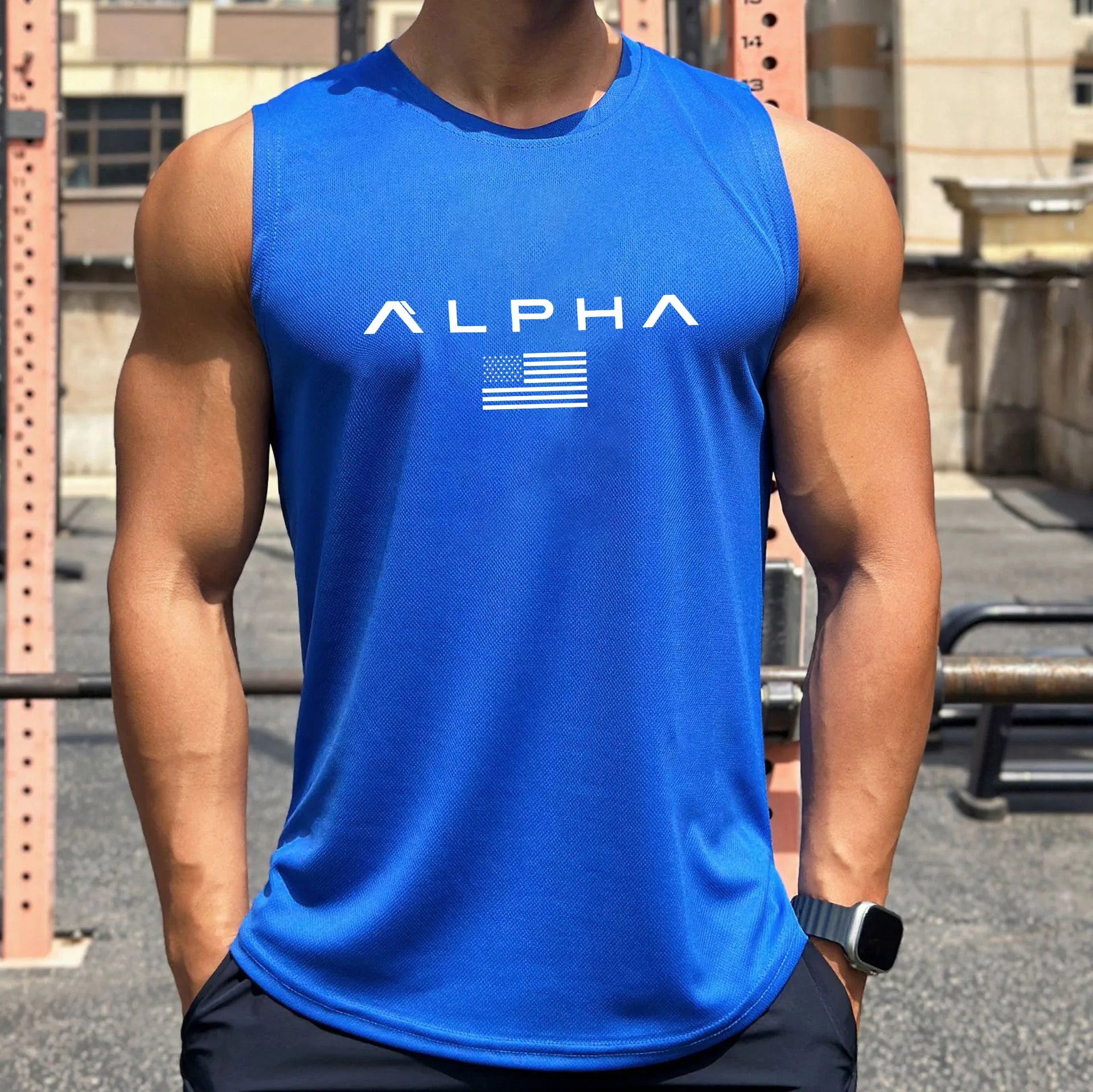 ALPHA Beach Vestmen Summer Vest Breathable Quick-drying Swimming Vest 2025 Hot Selling Men's Casual Fashion Surf Vest