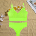 Women's Seamless Pushup Bra and Thong Lingerie Set