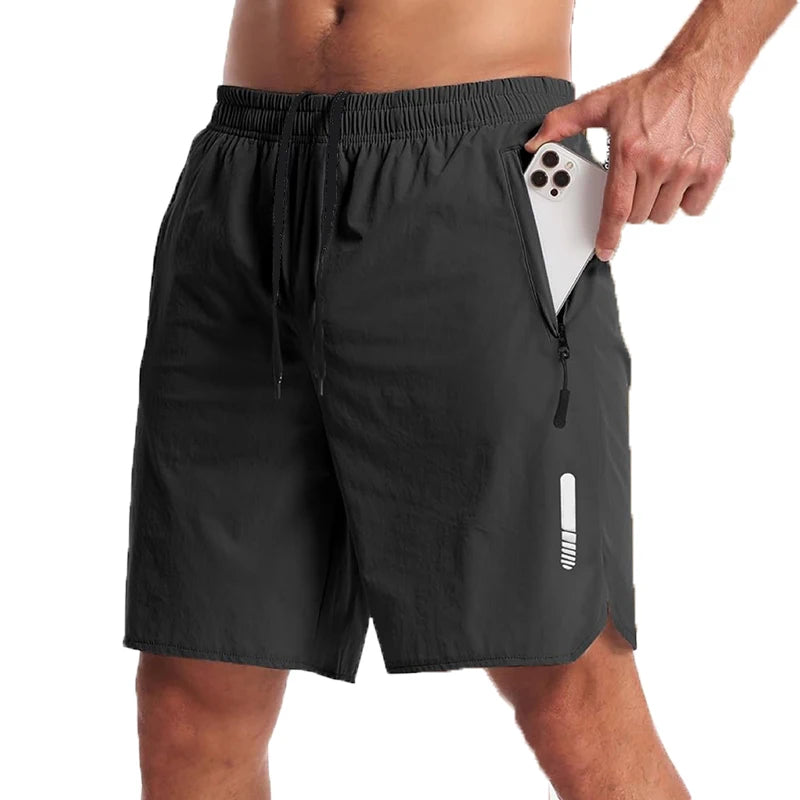 Men's Nylon Elastane Sport Shorts for Summer Running