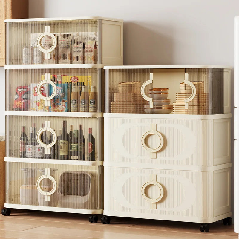 Living Room Storage Cabinet with Thickened Sliding Doors