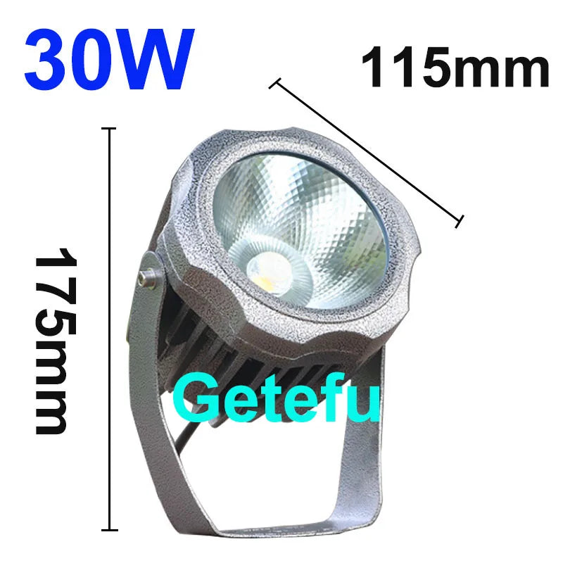 Getefu Outdoor LED Lawn Light Waterproof Aluminum Spot Lamp