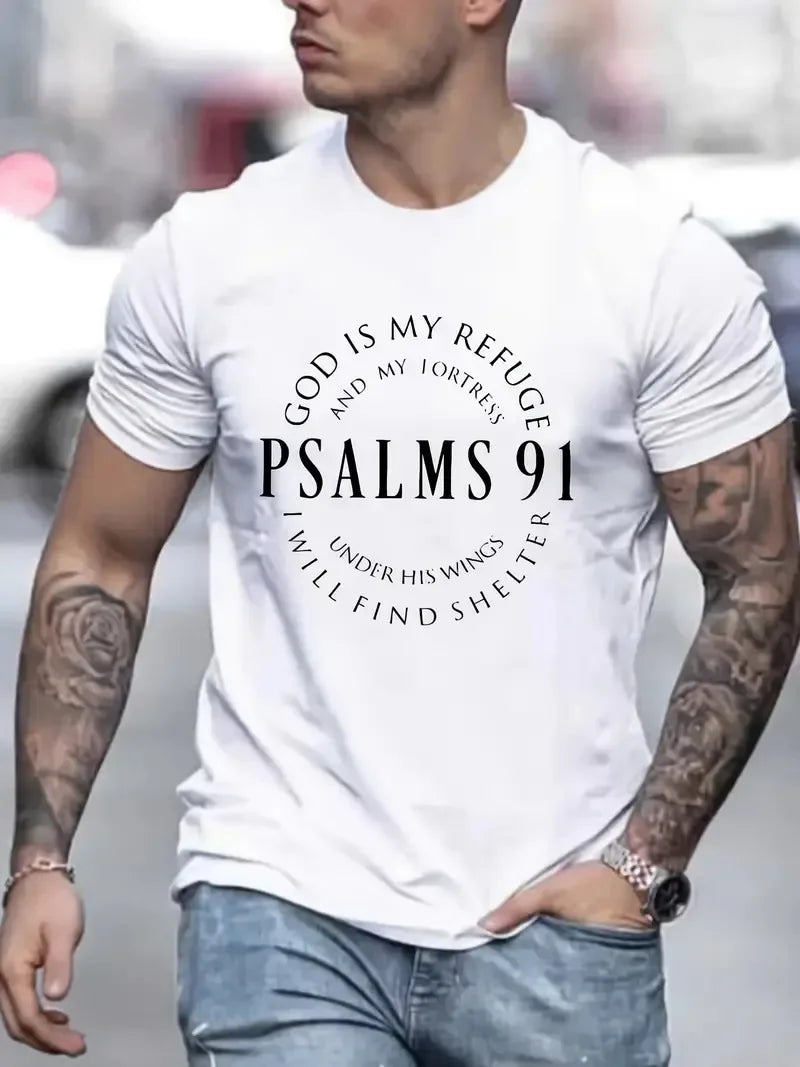 Men's Casual Short-Sleeved Graphic T-Shirt for Streetwear