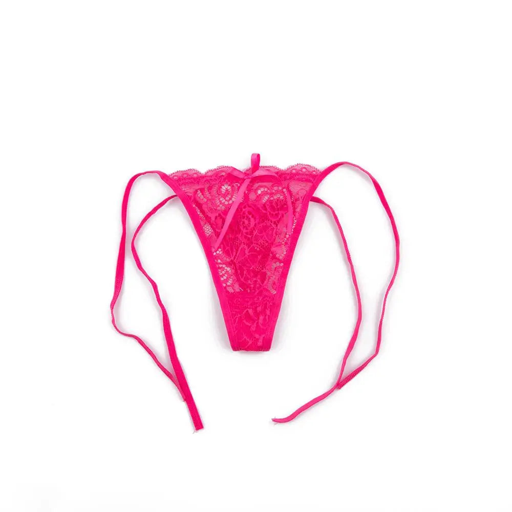 Women's Lace Floral Low Waist G-String Knickers