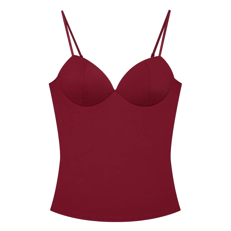 Women's Bustier Corset Crop Top in Solid Colors for Summer