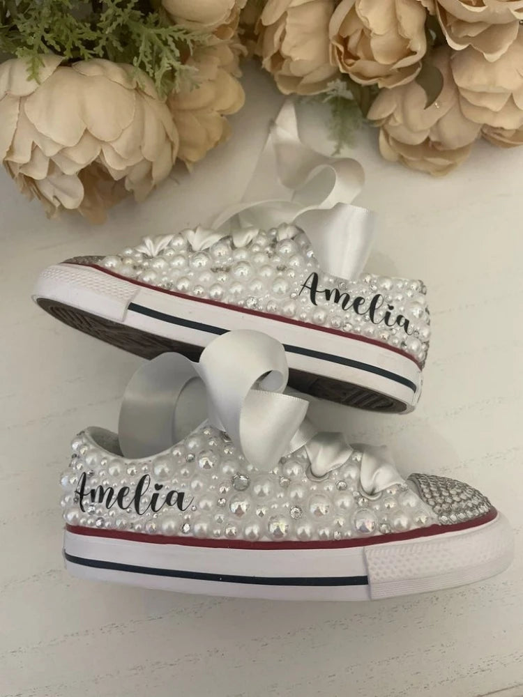 Rainbow Canvas Sneakers for Girls Birthday Party
