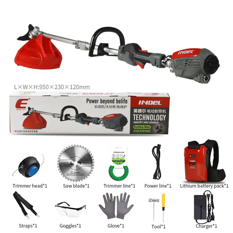 36V Cordless Electric Brush Cutter for Lawn Care