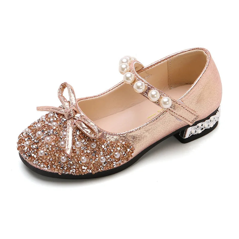 Girls Princess Sandals 2024 Summer Soft Sole PU Leather Shoes
