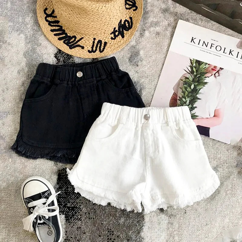 Girls Cotton Denim Shorts Summer Fashion for Kids