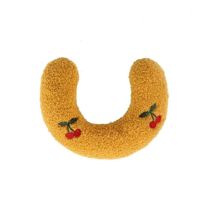 Soft U-shaped Cat Pillow Pet Toy for Cats and Puppies