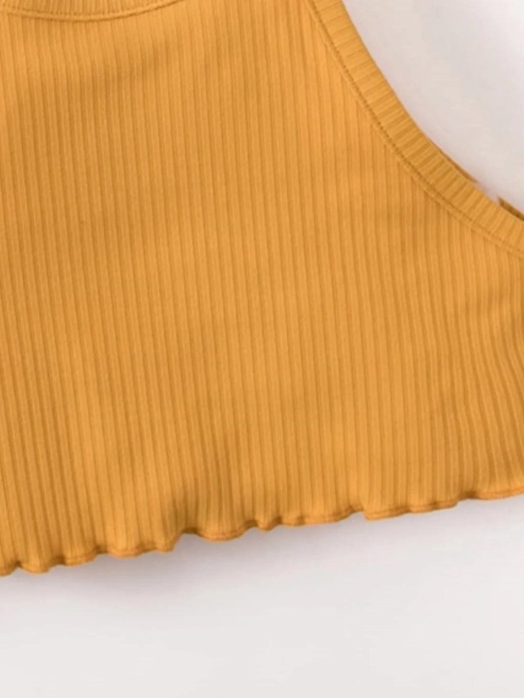 Multi-Color Ribbed Sleeveless Tops for Girls in Summer