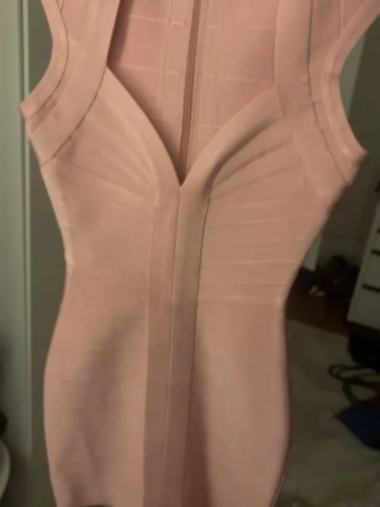 Lovely Ran Women's Slim Waist Deep V Neck Tank Top