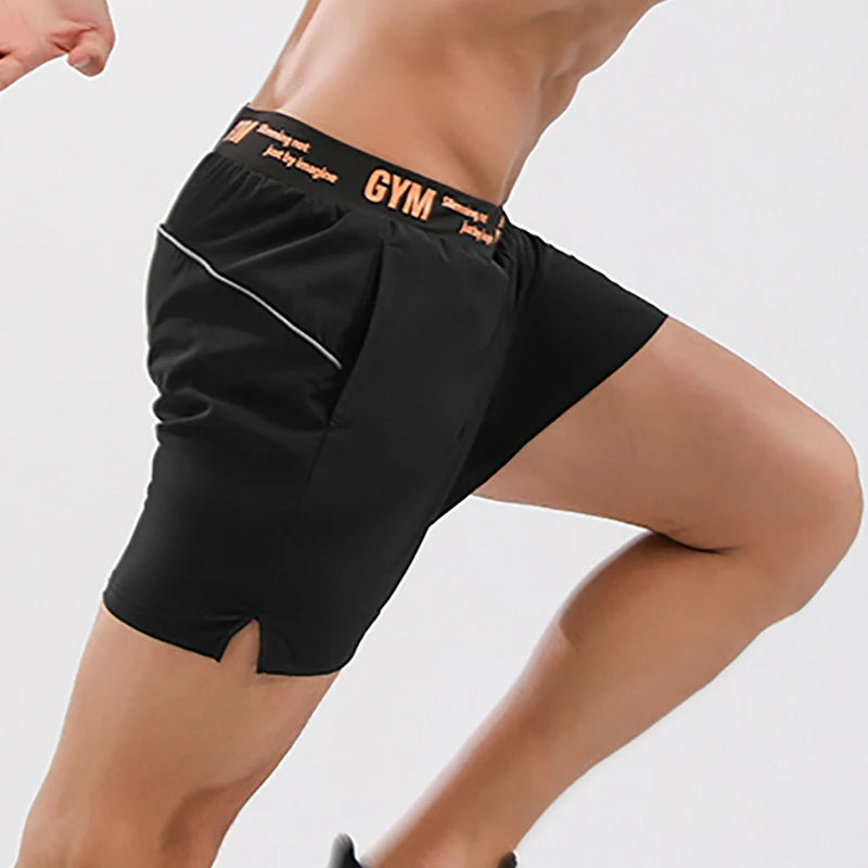 Men's Quick Dry Running Shorts for Gym and Sports