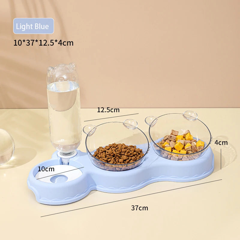 Automatic Pet Feeder and Water Dispenser for Cats